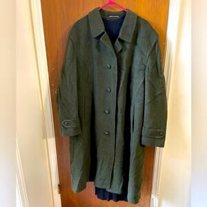 Vintage Green Trench Coat